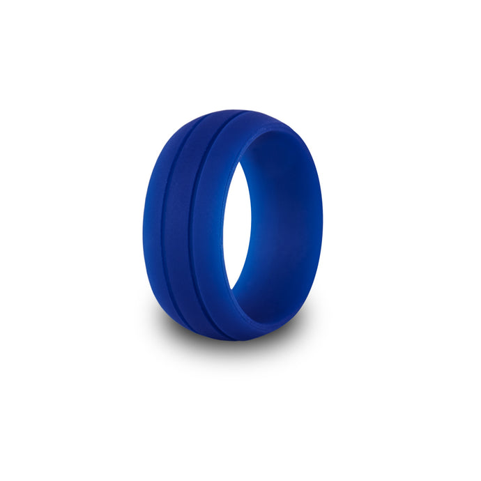 Silicone Ring, Silicone Wedding Ring, Blue Ring, Men's, rubber wedding ring